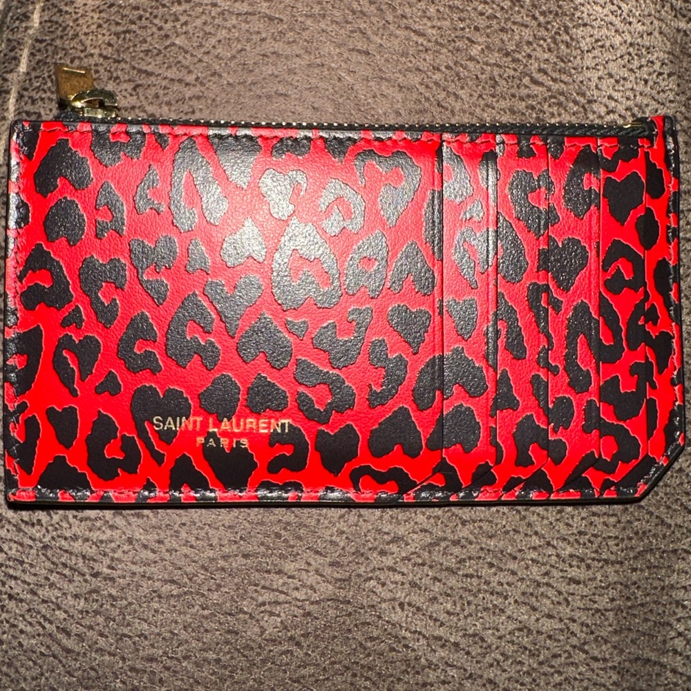 Saint Laurent Paris coin card holder